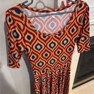 Lularoe women's Nicole dress, multicolor print, xs